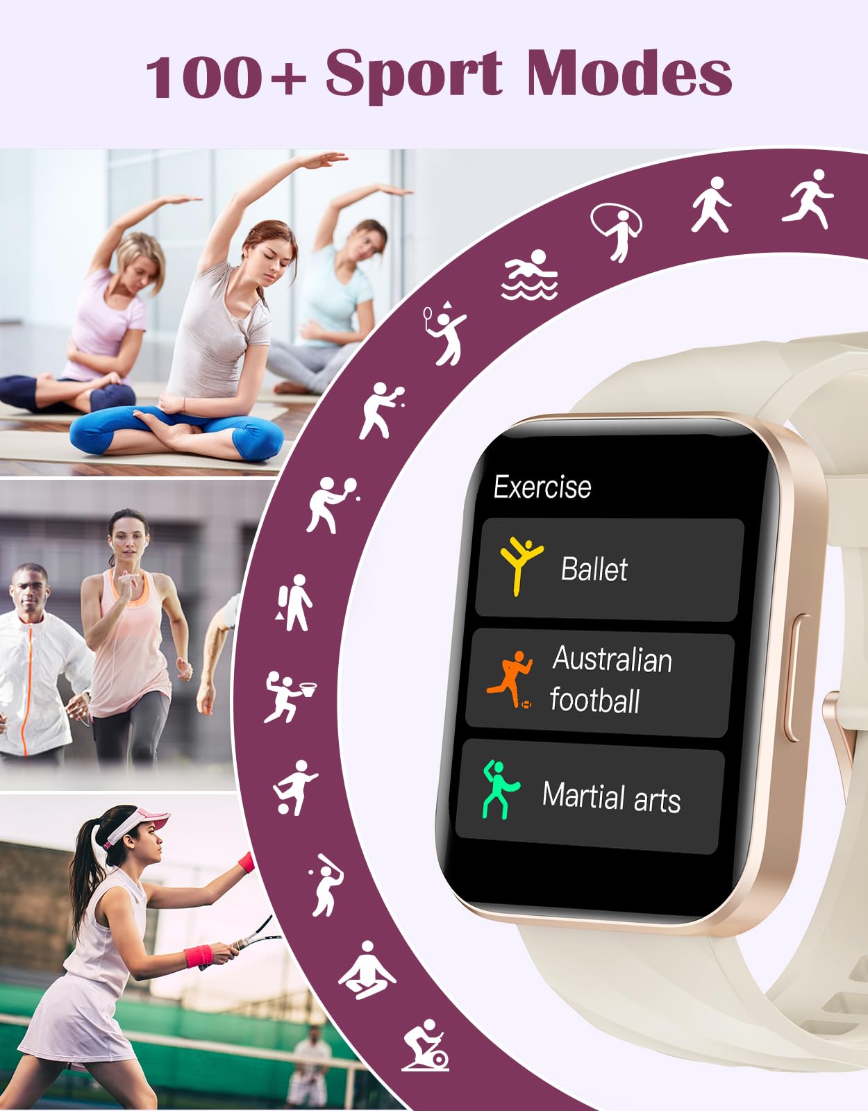 Foto 4 | Reloj Smartwatch Ruimen con Bluetooth-Venta Internacional