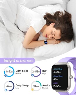 Foto 6 | Reloj Inteligente Toobur De 1,95 Pulgadas Con Alexa Rastreador De Actividad Física para Mujeres - Venta Internacional