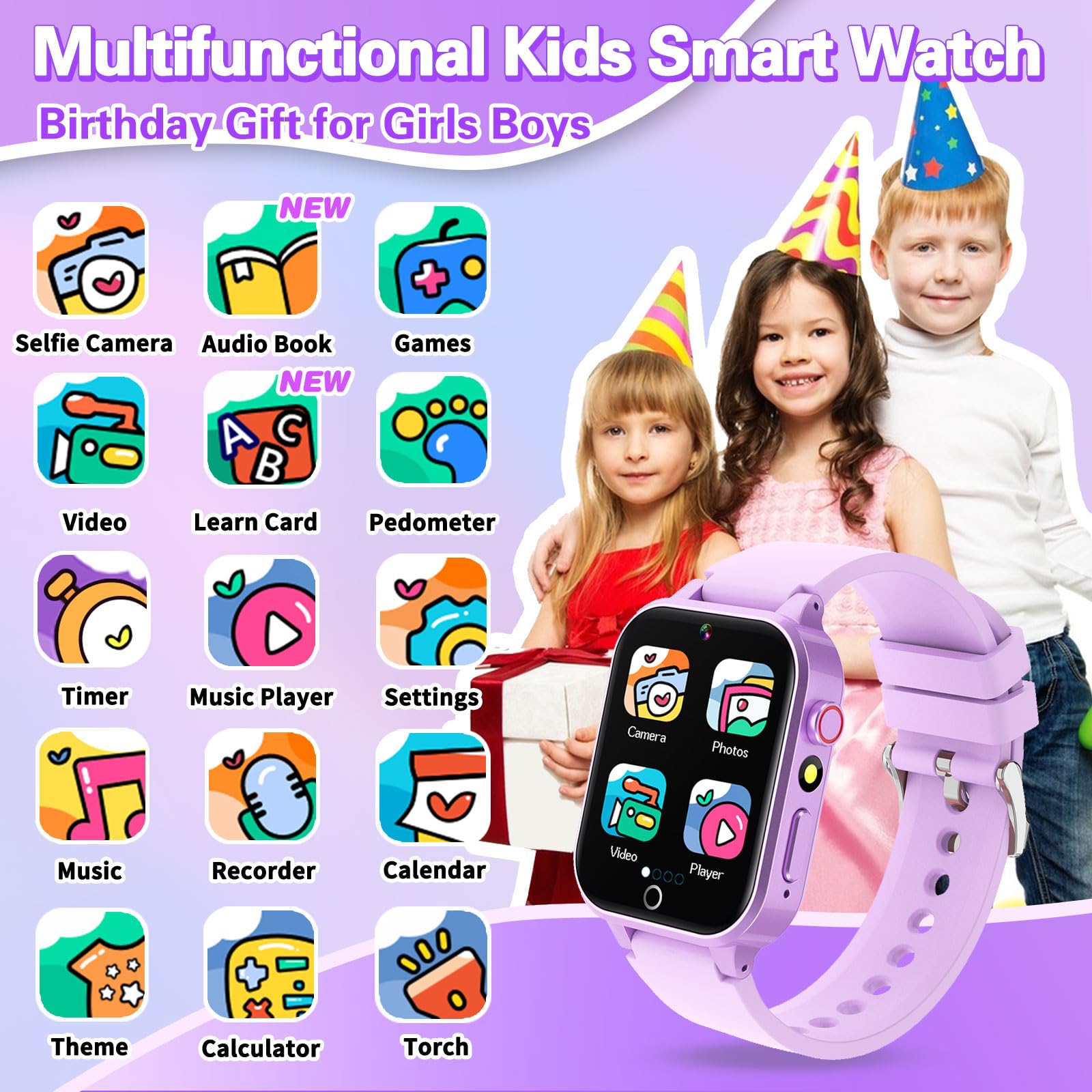Foto 2 | Reloj Infantil Smartwatch Vakzovy con Bluetooth-Venta Internacional