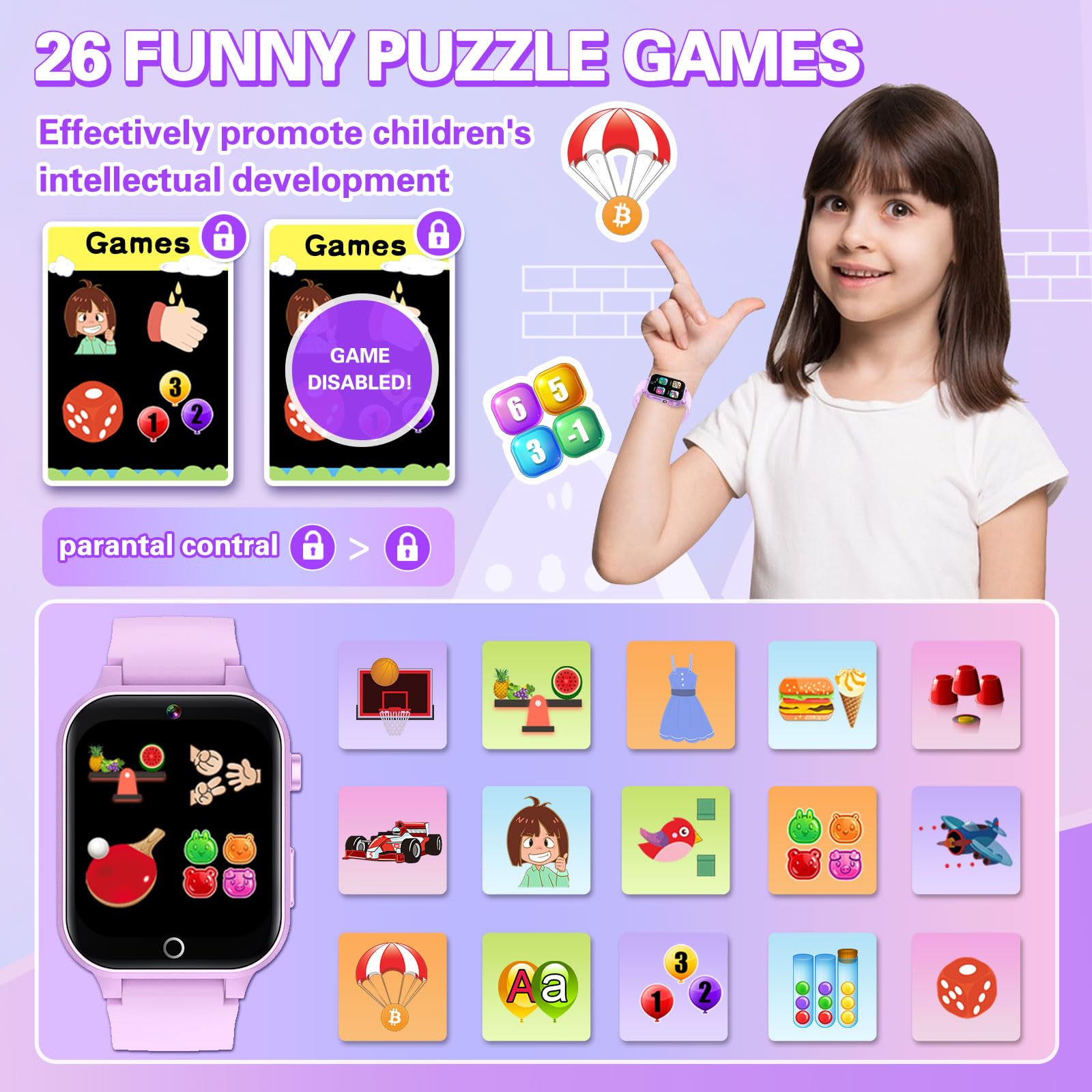 Foto 3 | Reloj Infantil Smartwatch Vakzovy con Bluetooth-Venta Internacional