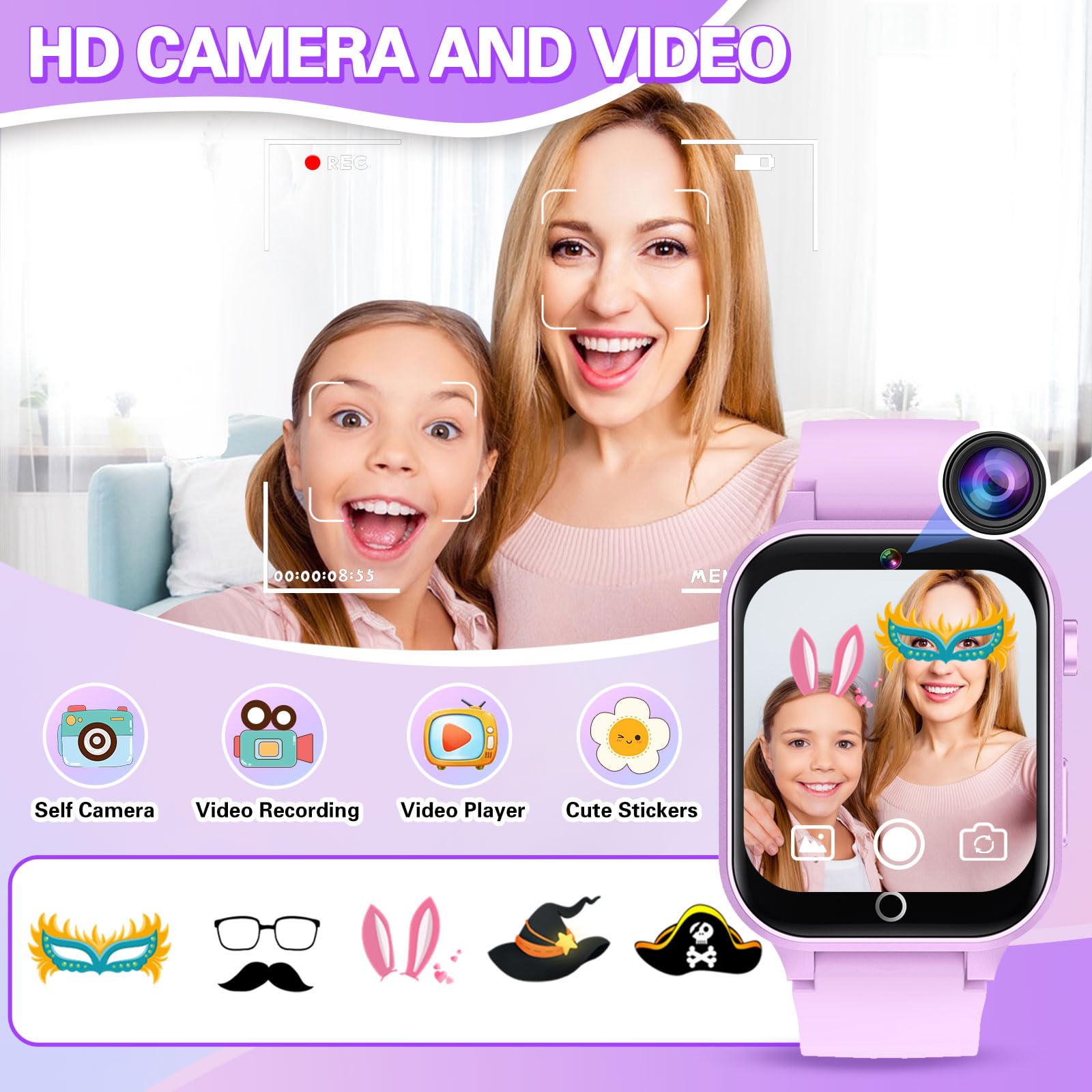 Foto 6 pulgar | Reloj Infantil Smartwatch Vakzovy con Bluetooth-Venta Internacional