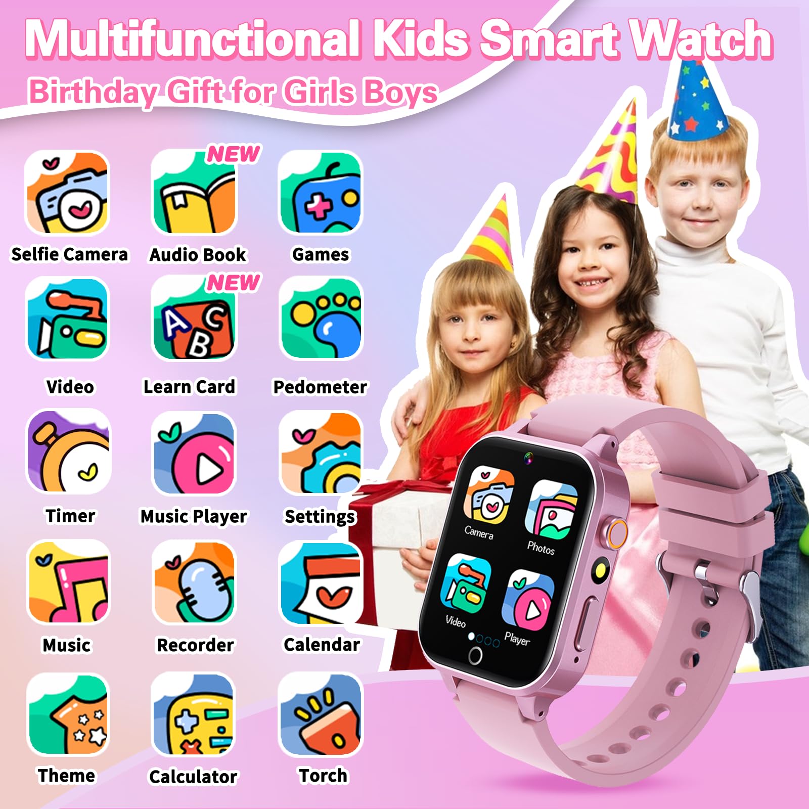 Foto 3 pulgar | Reloj Infantil Smartwatch Vakzovy con Bluetooth-Venta Internacional