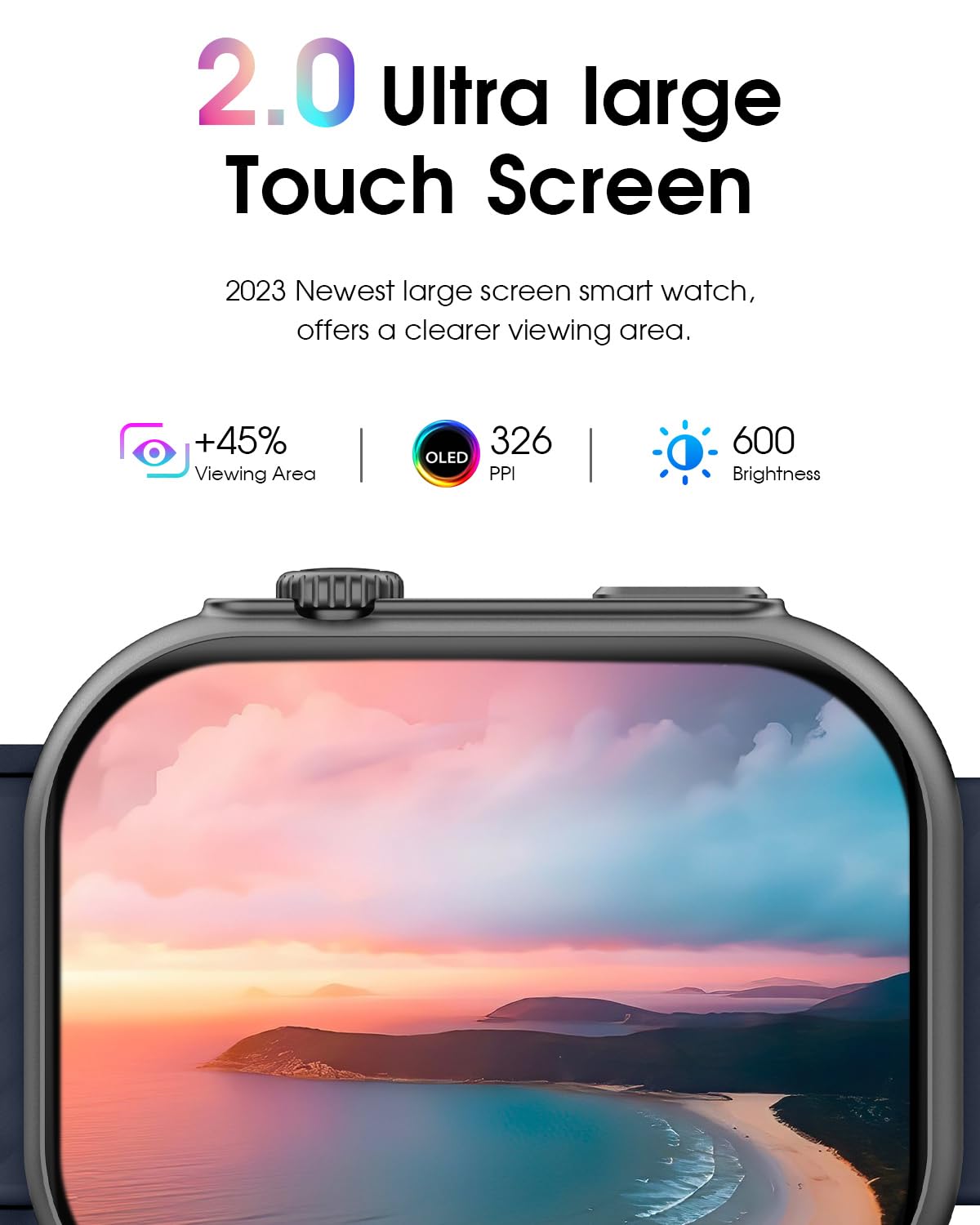 Foto 4 pulgar | Reloj Inteligente Bybukckr 2 Android IOS Ip68 Azul - Venta Internacional