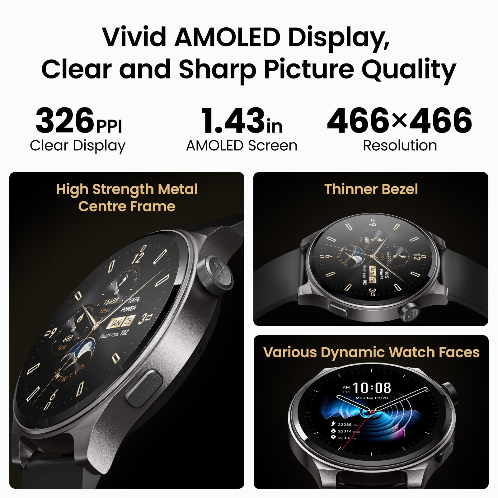 Foto 3 pulgar | Smartwatch Tozo S5 1.43'' Amoled IP68 - Venta Internacional