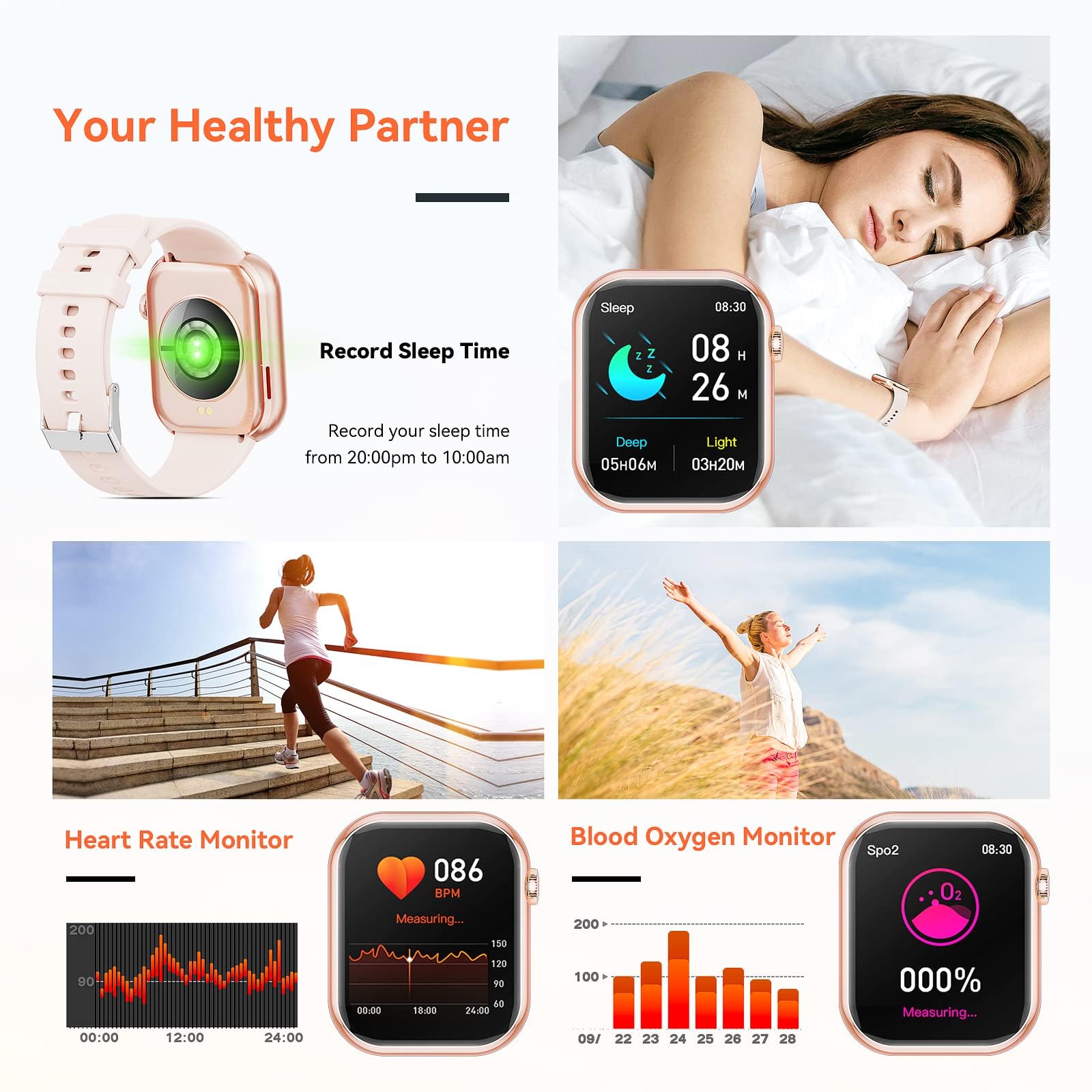 Foto 7 pulgar | Reloj Smartwatch Hwagol con Bluetooth-Venta Internacional