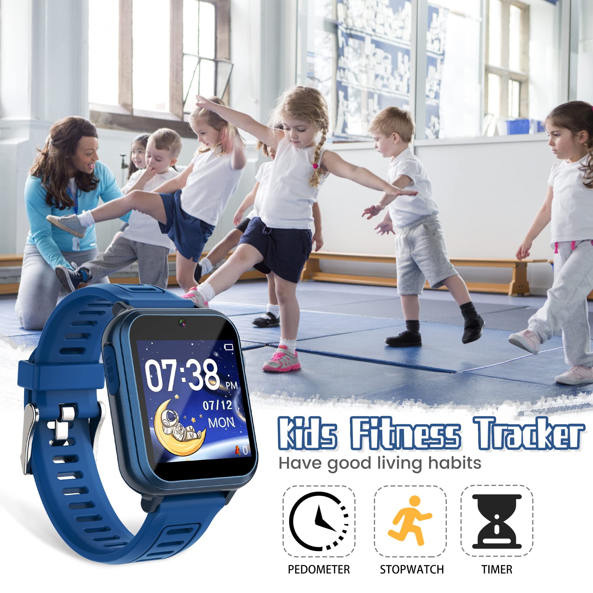 Foto 7 pulgar | Reloj Infantil Smartwatch Wiszodet con Bluetooth-Venta Internacional
