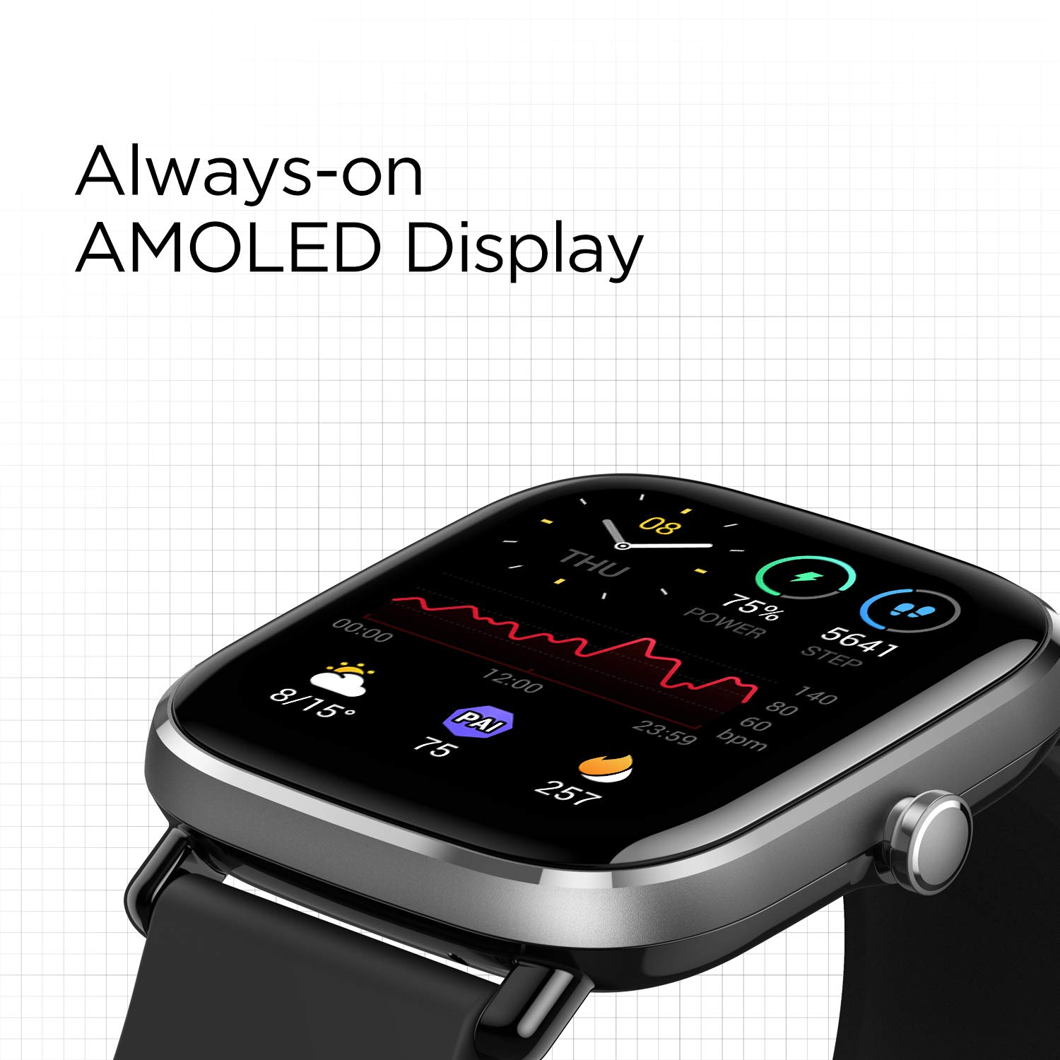 Foto 2 | Reloj Inteligente Amazfit Gts 2 Mini con Alexa Y Gps Negro para Hombre - Venta Internacional