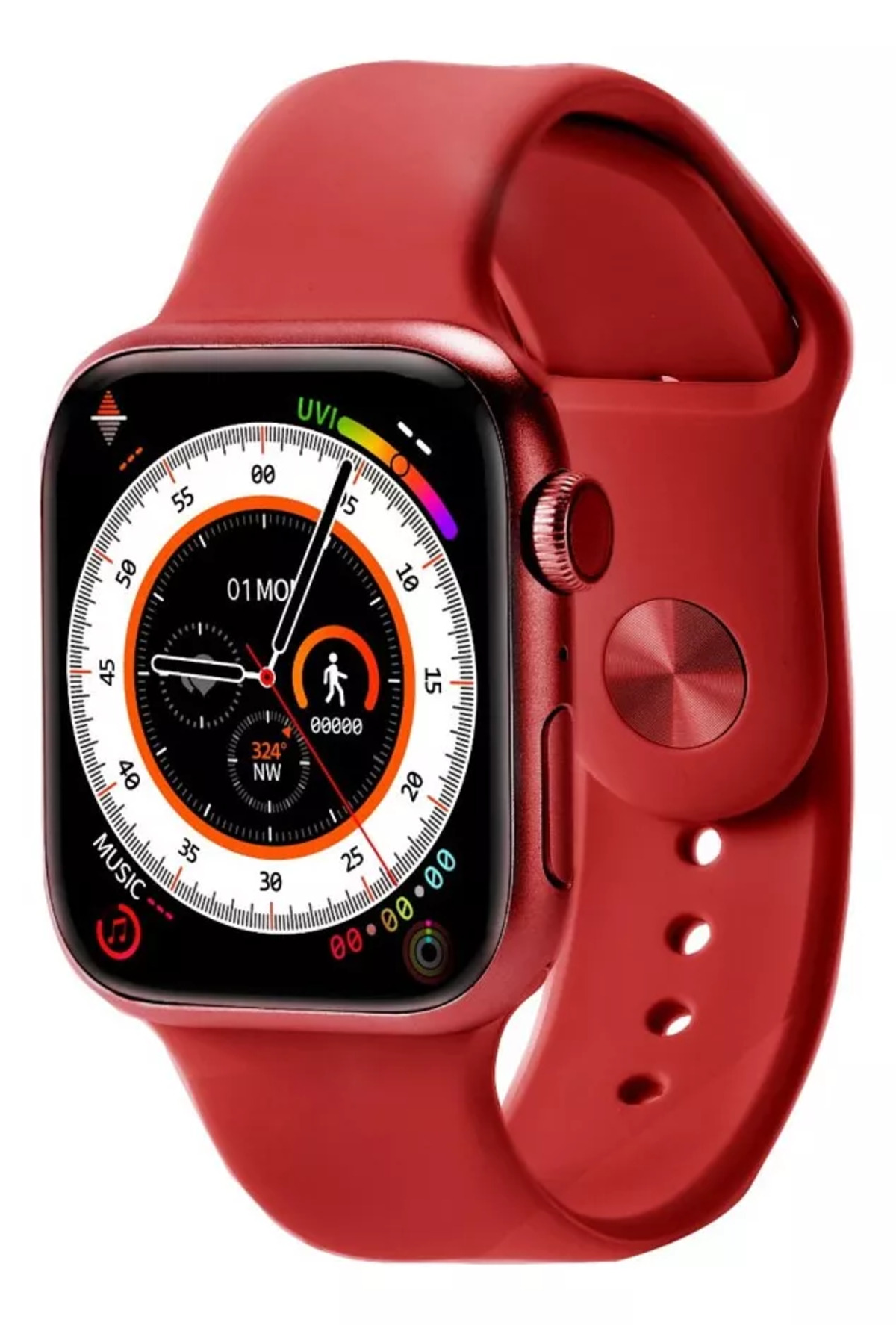 Foto 4 pulgar | Reloj Smartwatch Fralugio H12 Mini Rojo