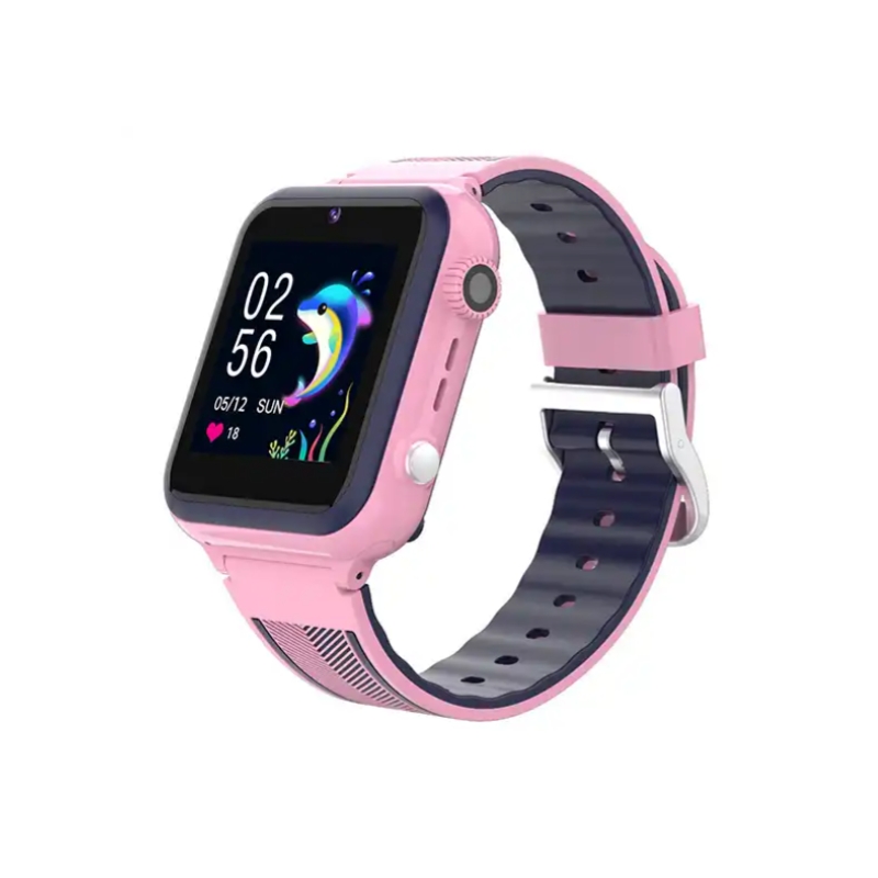 Foto 2 pulgar | Reloj Inteligente Rosa con Linterna Gps 4g Sos para Niños Y Niñas - Venta Internacional