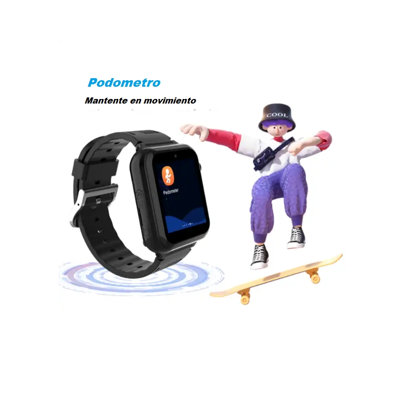 Foto 7 pulgar | Reloj Inteligente Rosa con Linterna Gps 4g Sos para Niños Y Niñas - Venta Internacional