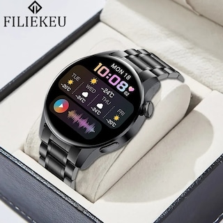 Foto 2 | Reloj Inteligente Bluetooth Sport de Acero Inoxidable para Hombre - Venta Internacional