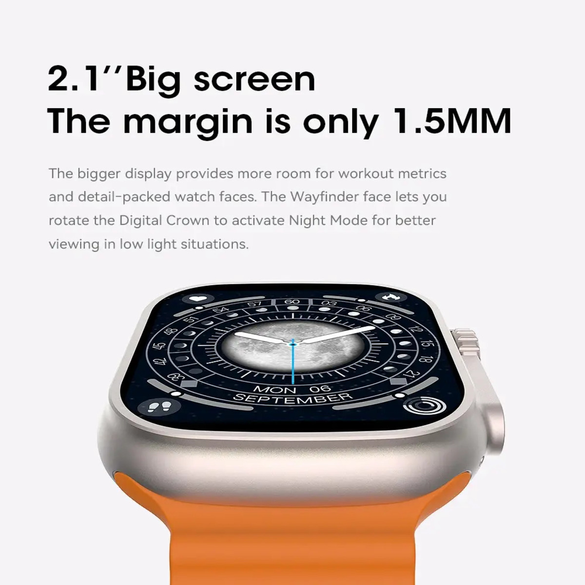 Foto 5 pulgar | Smartwatch N9 Ultra 2 Con Brujula By Ns Tech Naranja