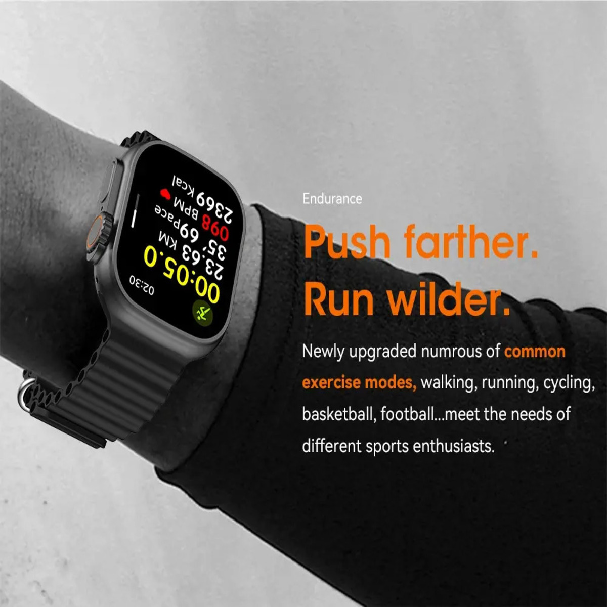 Foto 7 pulgar | Smartwatch N9 Ultra 2 Con Brujula By Ns Tech Naranja