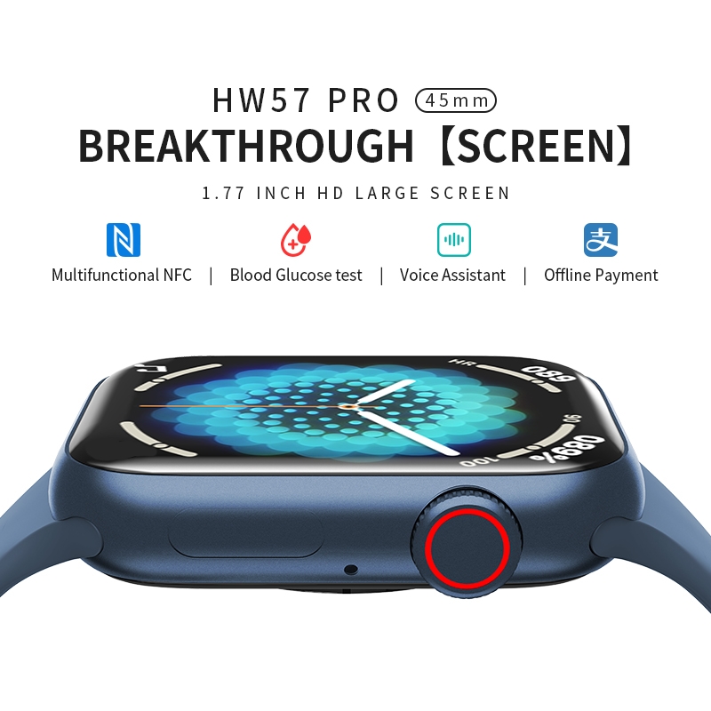 Foto 7 pulgar | Reloj Inteligente Bluetooth Serie 7 Hw57 45 mm - Venta Internacional