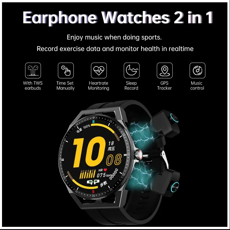 Foto 8 pulgar | Smartwatch T20 Bluetooth con Auriculares y Monitor de Salud - Venta Internacional