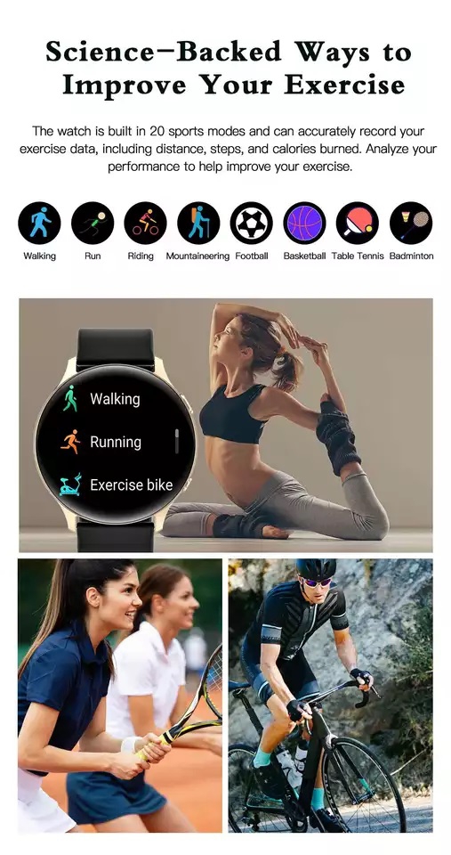 Foto 7 pulgar | Smartwatch Mx15 Bluetooth Sports Fitness Con 20 Modos Deportivos - Venta Internacional