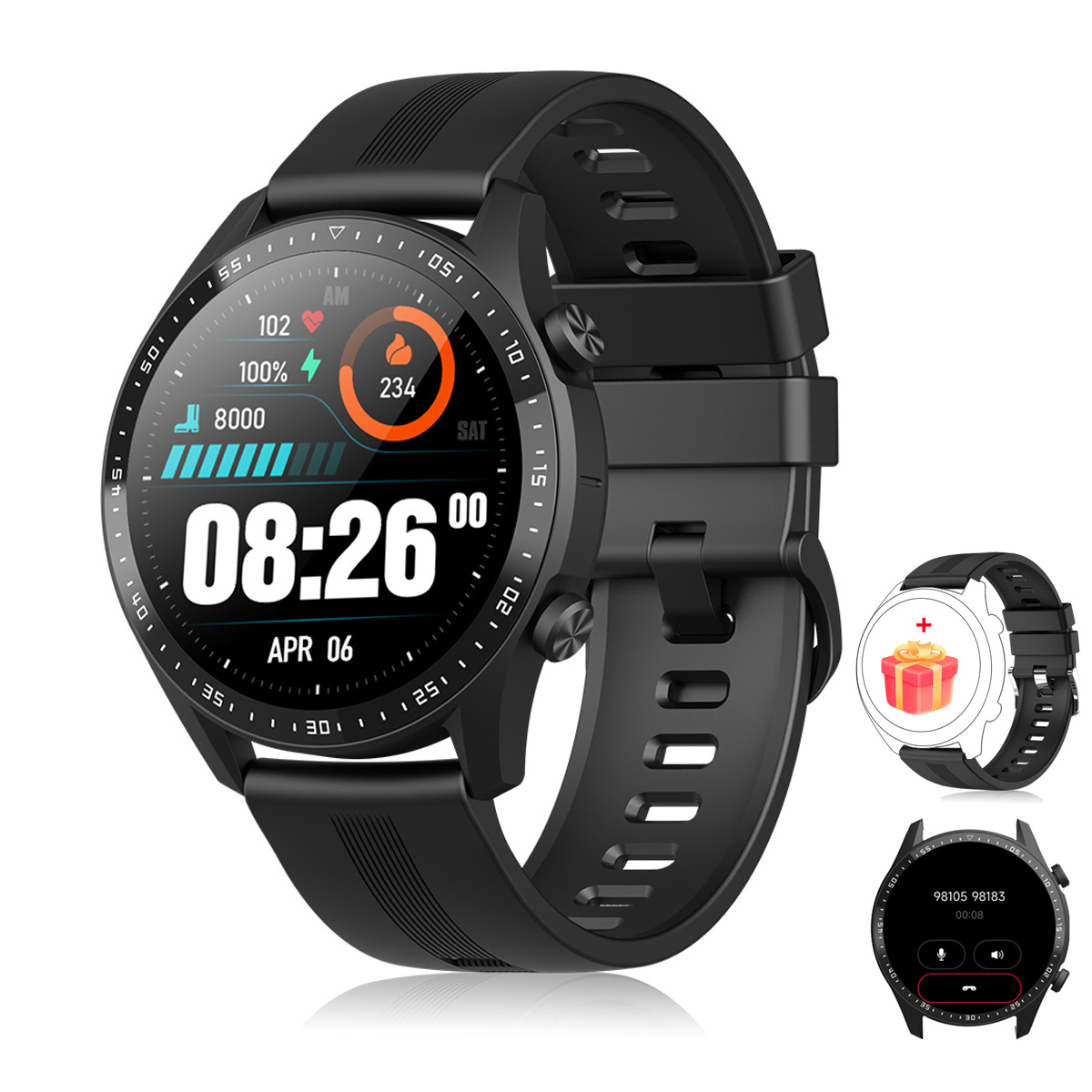 Smartwatch Blackview X1 Pro Llamadas de Voz Inalámbricas Ip68 - Venta Internacional