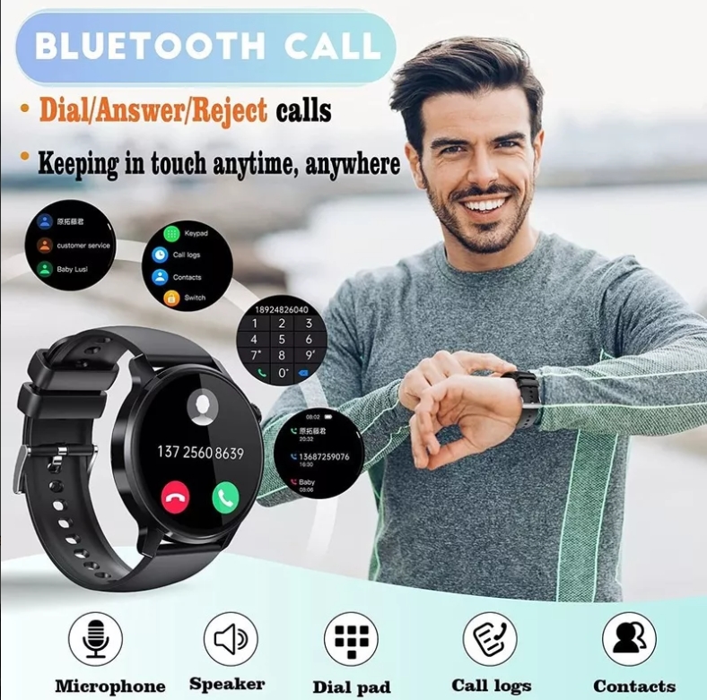 Foto 3 pulgar | Smartwatch S46 Bluetooth Sports Fitness Compatible con iOs  - Venta Internacional