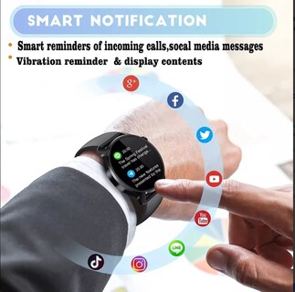 Foto 3 | Smartwatch S46 Bluetooth Sports Fitness Compatible con iOs - Venta Internacional