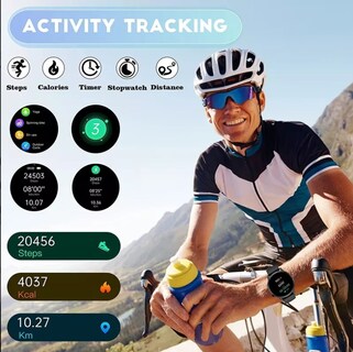 Foto 4 | Smartwatch S46 Bluetooth Sports Fitness Compatible con iOs - Venta Internacional