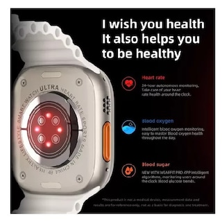 Foto 6 | Reloj Smartwatch S9 Ultra 49 mm Heart Health Naranja - Venta Internacional