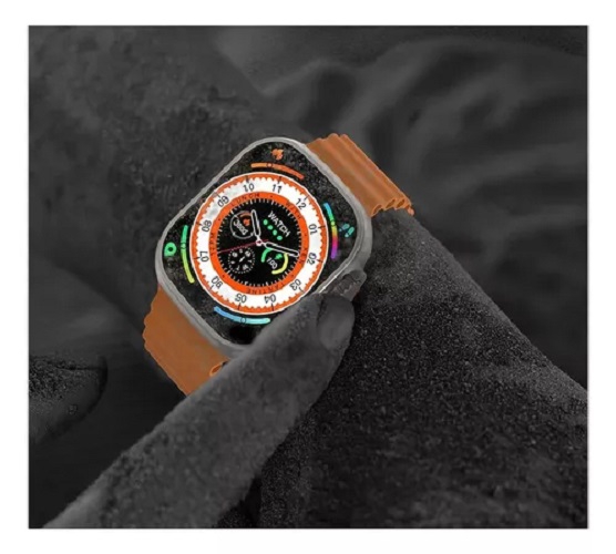 Foto 8 pulgar | Reloj Smartwatch S9 Ultra 49 mm Heart Health Naranja - Venta Internacional