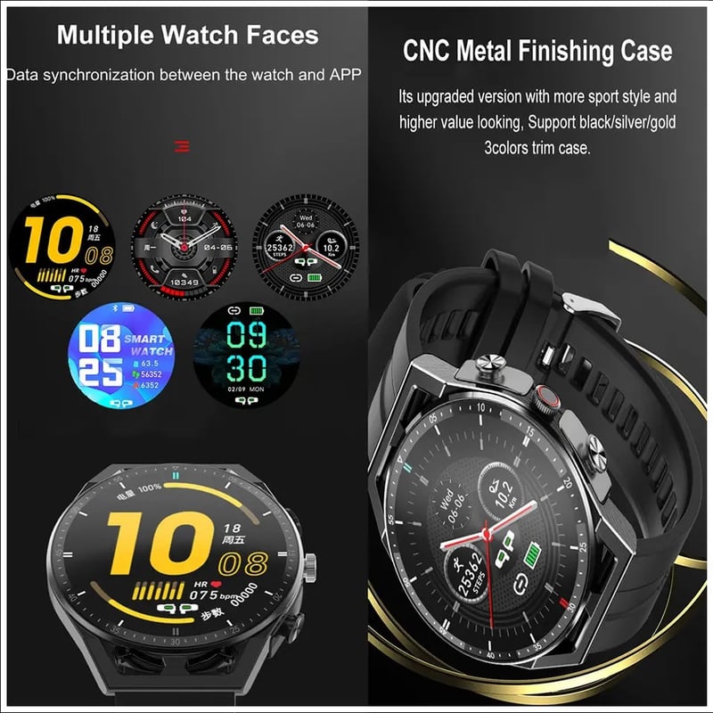 Foto 6 | Smartwatch T20 Bluetooth con Auriculares Y Monitor de Salud - Venta Internacional