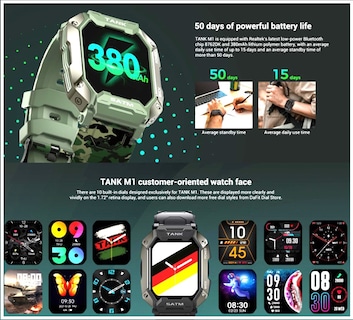 Foto 5 | Reloj Inteligente Bluetooth para Exteriores Smartwatch Kospet Tank - Venta Internacional