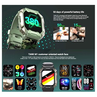 Foto 3 | Reloj Inteligente Bluetooth para Exteriores Smartwatch Kospet Tank - Venta Internacional