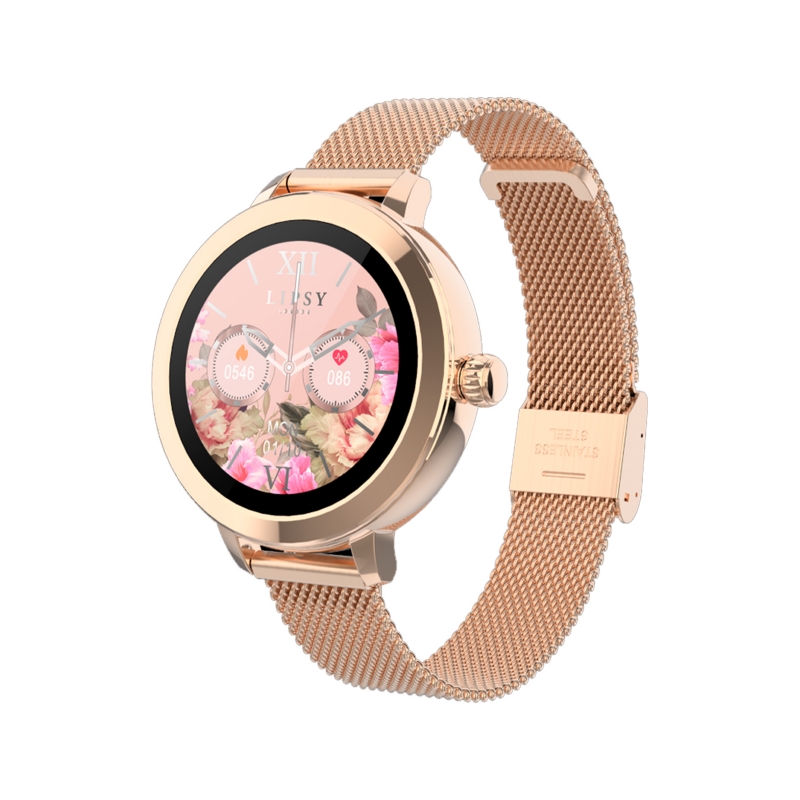 Foto 2 pulgar | Smartwatch TFT con Pantalla Táctil Completa Rosa - Venta Internacional