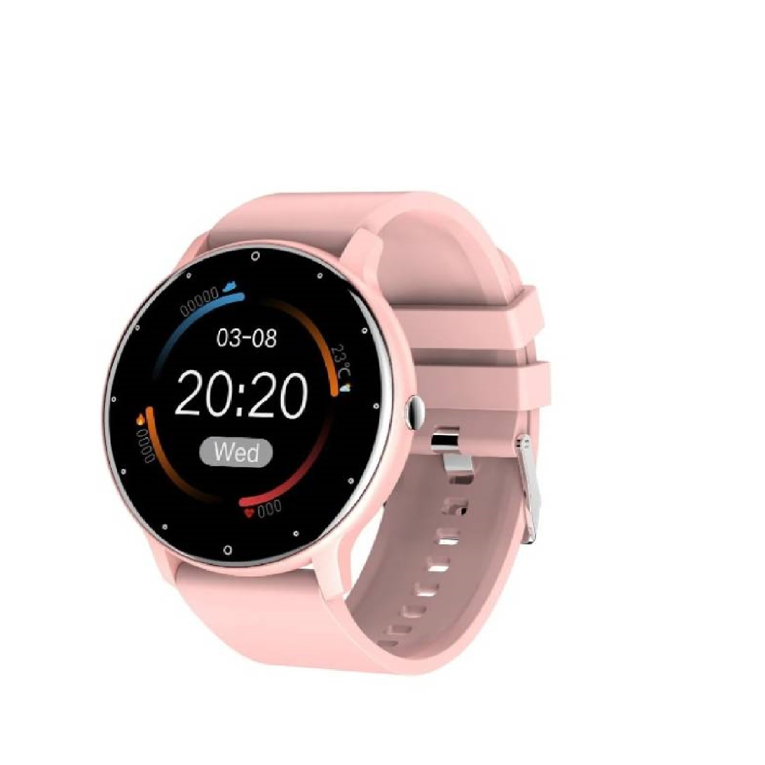 Foto 4 pulgar | Smartwatch Bluetooth Zl02 Sports Fitness Rosa Resistente Al Agua - Venta Internacional