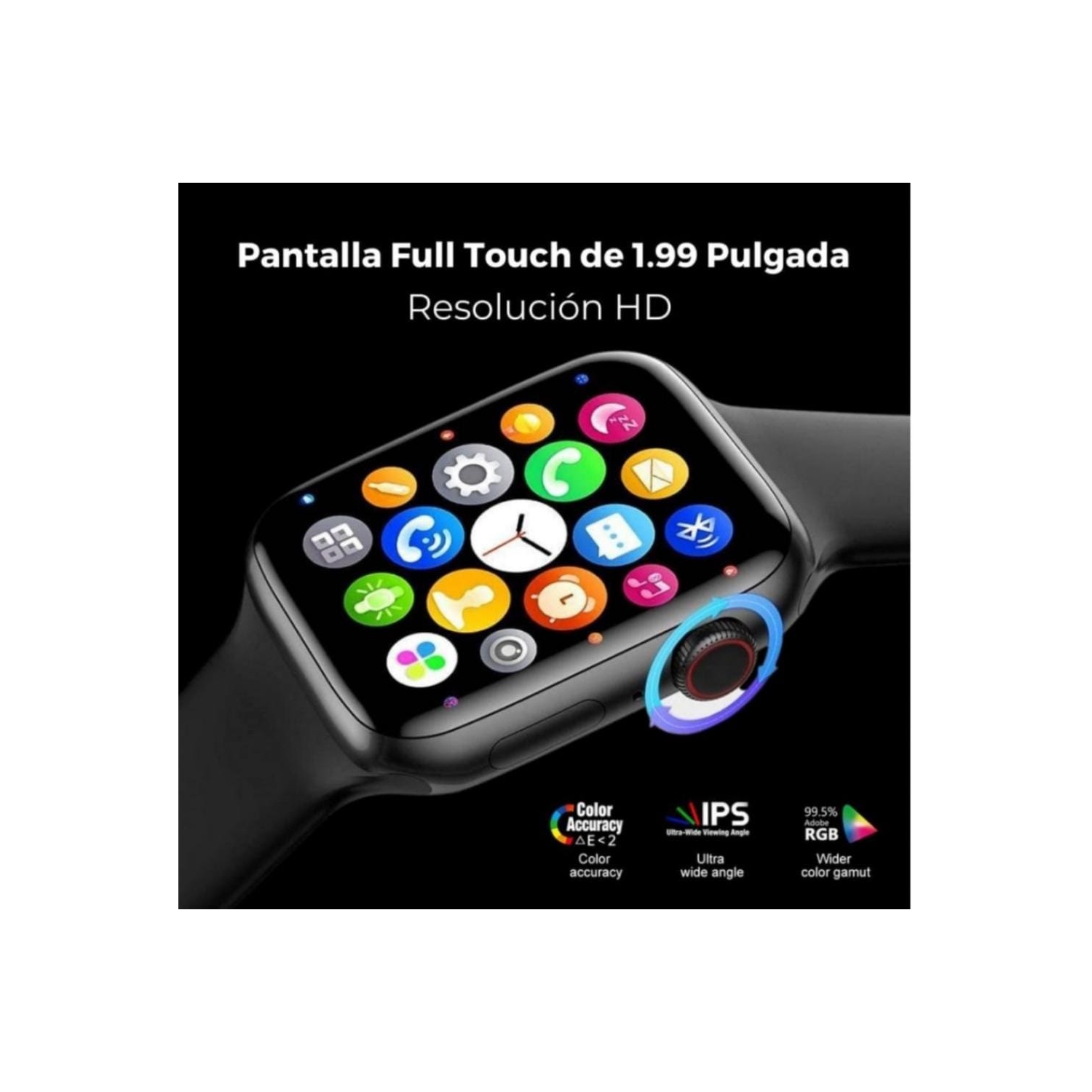 Foto 2 pulgar | Smartwatch 8 Lm32 Pro Big Black Con Pantalla Hd Ips De 1.99 Pulgadas - Venta Internacional