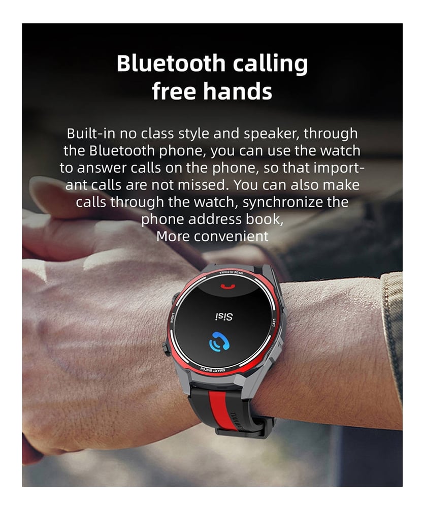 Foto 5 pulgar | Reloj Inteligente Njh Sport Bluetooth De 1.6 Pulgadas Compatible Con Ios  - Venta Internacional