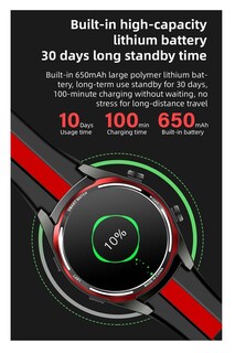 Foto 6 | Reloj Inteligente Njh Sport Bluetooth De 1.6 Pulgadas Compatible Con Ios - Venta Internacional