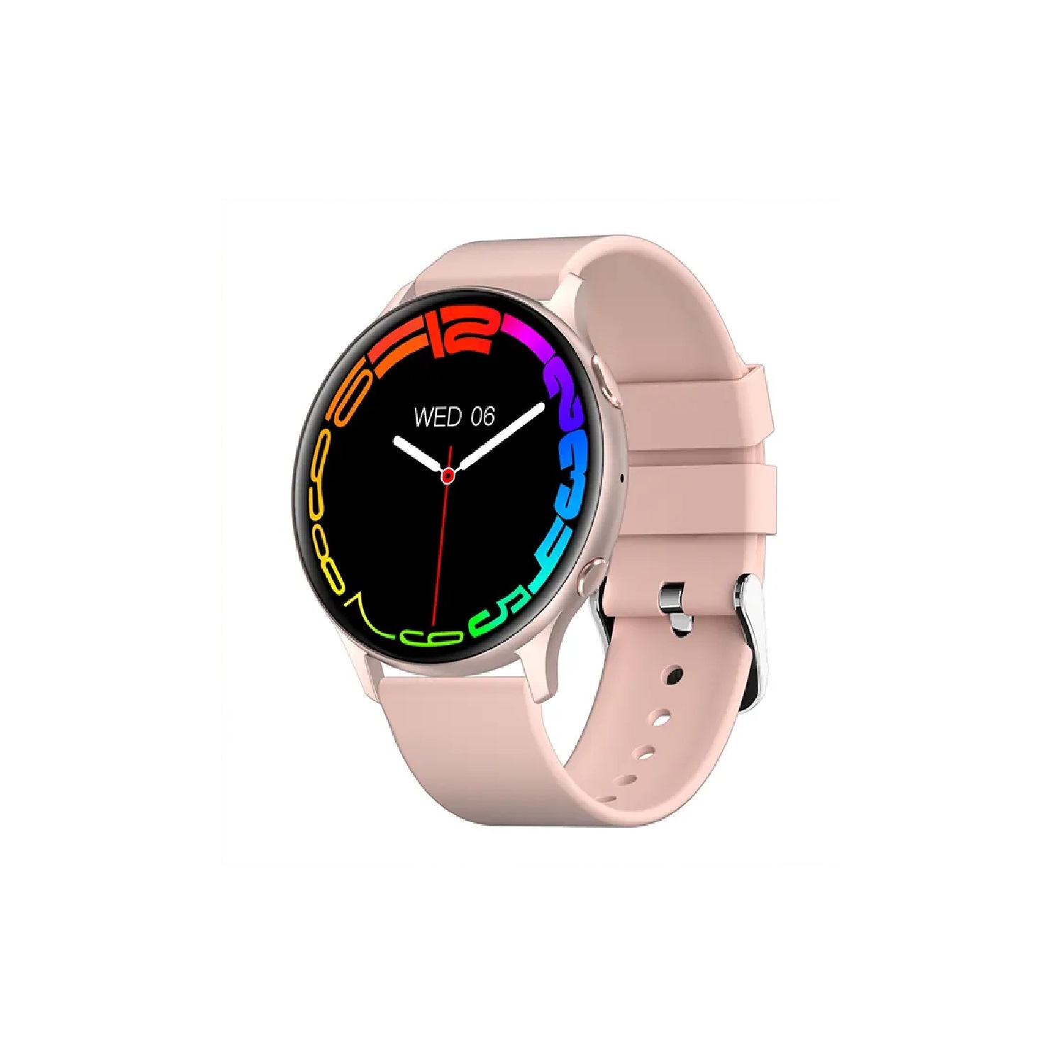 Foto 2 pulgar | Reloj Inteligente Mx 15 Bluetooth Android e iOS para Mujer Rosa Resistente al Agua con Rastreador de Fitness y Ritm