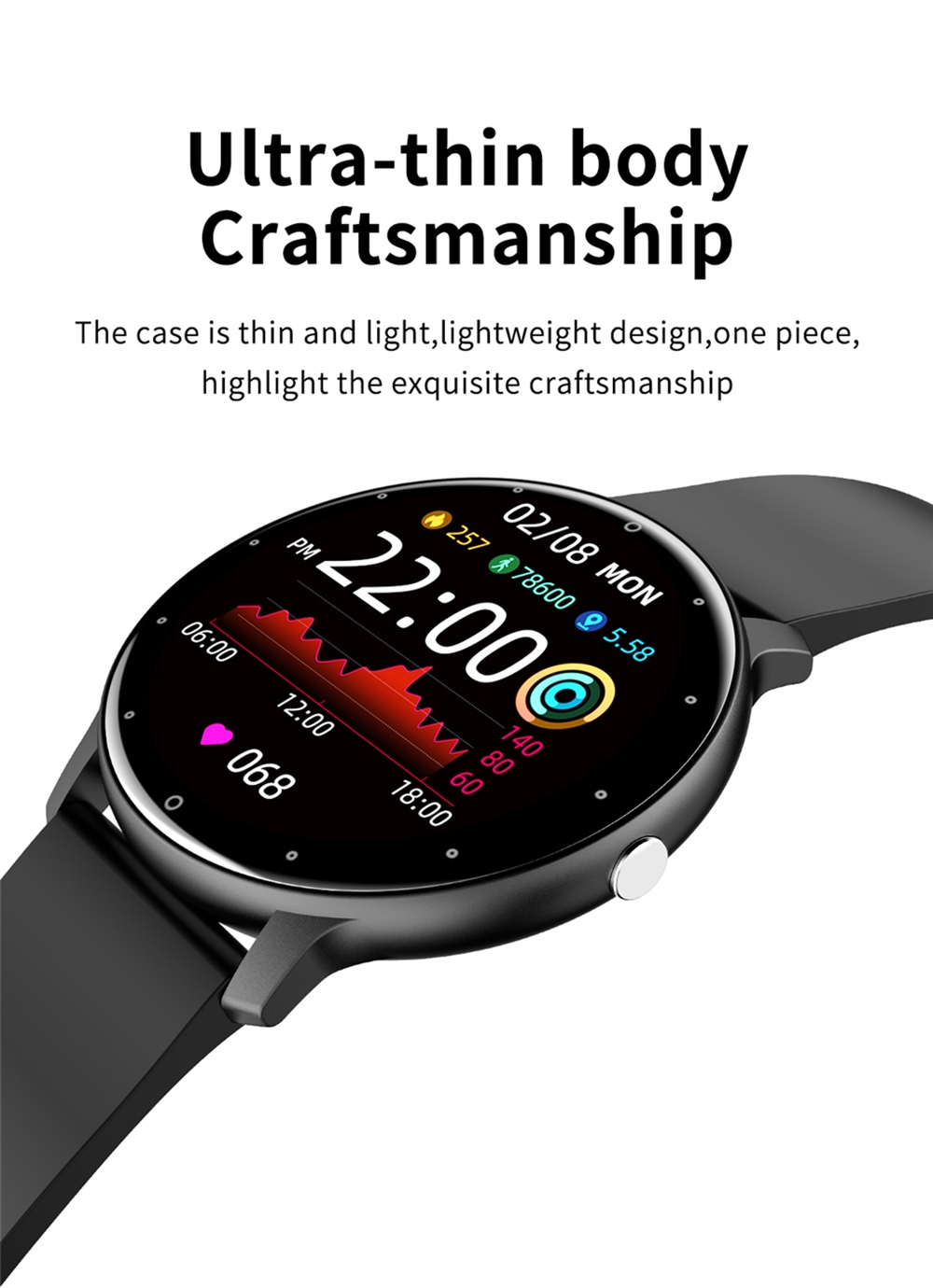 Foto 5 | Smartwatch Sport Zl02 Compatible con Bluetooth Para Ios Y Android - Venta Internacional