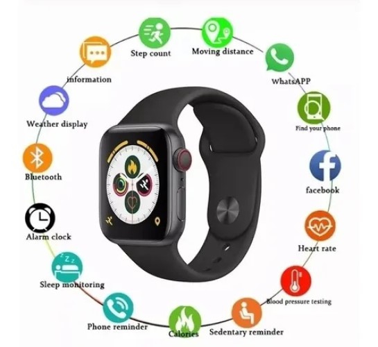 Foto 8 pulgar | Reloj Inteligente Smartwatch Sports A Prueba De Agua 240134 Negro - Venta Internacional