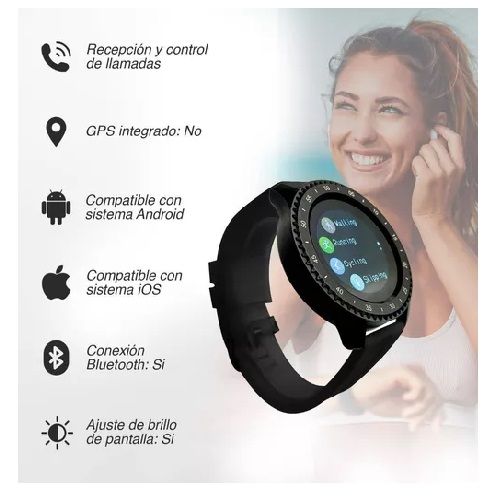 Foto 6 pulgar | Reloj Deportivo Cardiaco Smartwatch Z3 con Cámara Health Steps - Venta Internacional