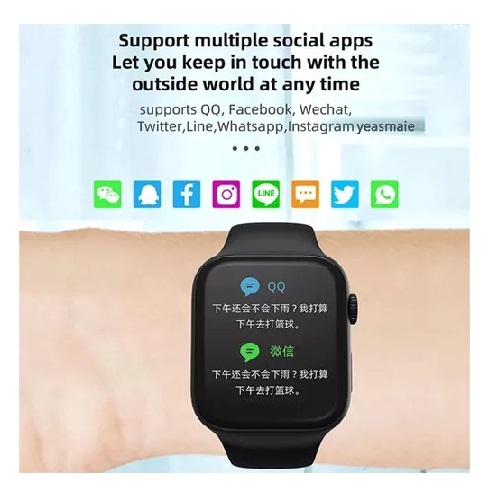 Foto 6 pulgar | Reloj Inteligente Smartwatch Z51 Sport Activity Negro Ip67 - Venta Internacional