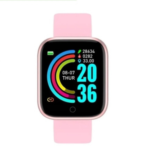 Foto 3 pulgar | Pulsera Inteligente Smartwatch D20 Bluetooth 4.0 Malla Plateada Rosa - Venta Internacional