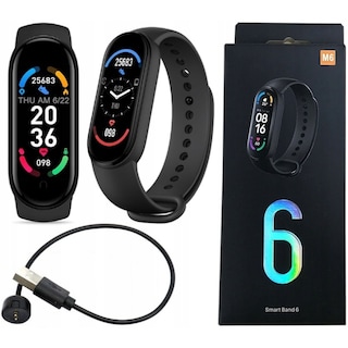 Foto 2 | Reloj Inteligente Smartband M6 - Negro Con Monitor De Frecuencia Cardíaca - Venta Internacional.