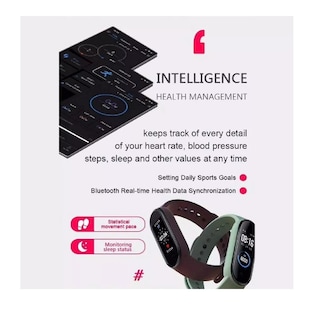 Foto 6 | Pulsera Deportiva Smartwatch M5 Rastreador De Actividad Física - Venta Internacional
