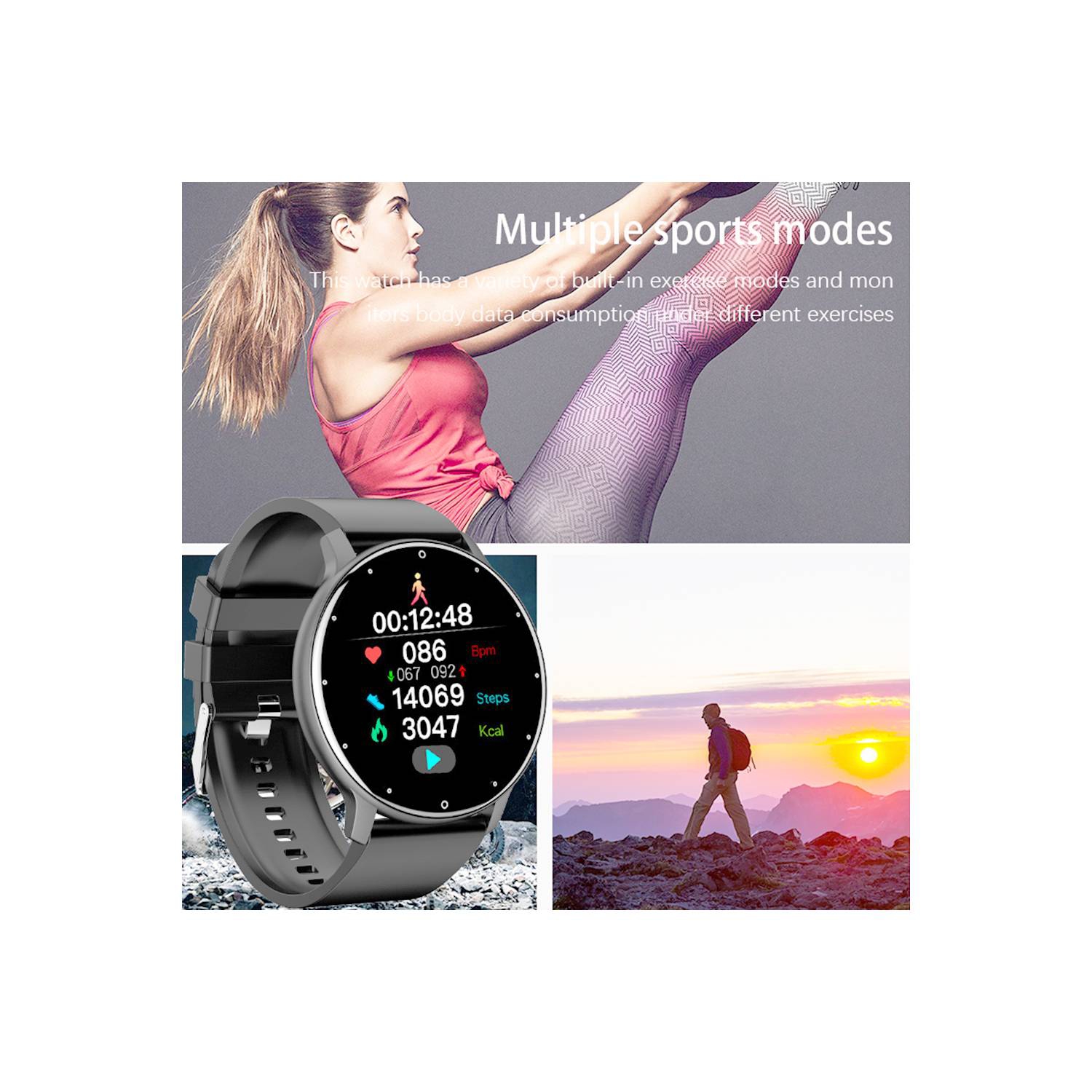 Foto 8 pulgar | Reloj Inteligente Bluetooth Zl02 Compatible Con Ios Y Android - Venta Internacional.