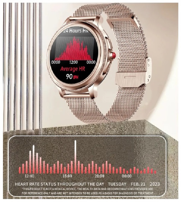 Foto 7 | Reloj Inteligente Cf96 Elegante Bluetooth iOS/Android para Mujer- Venta Internacional