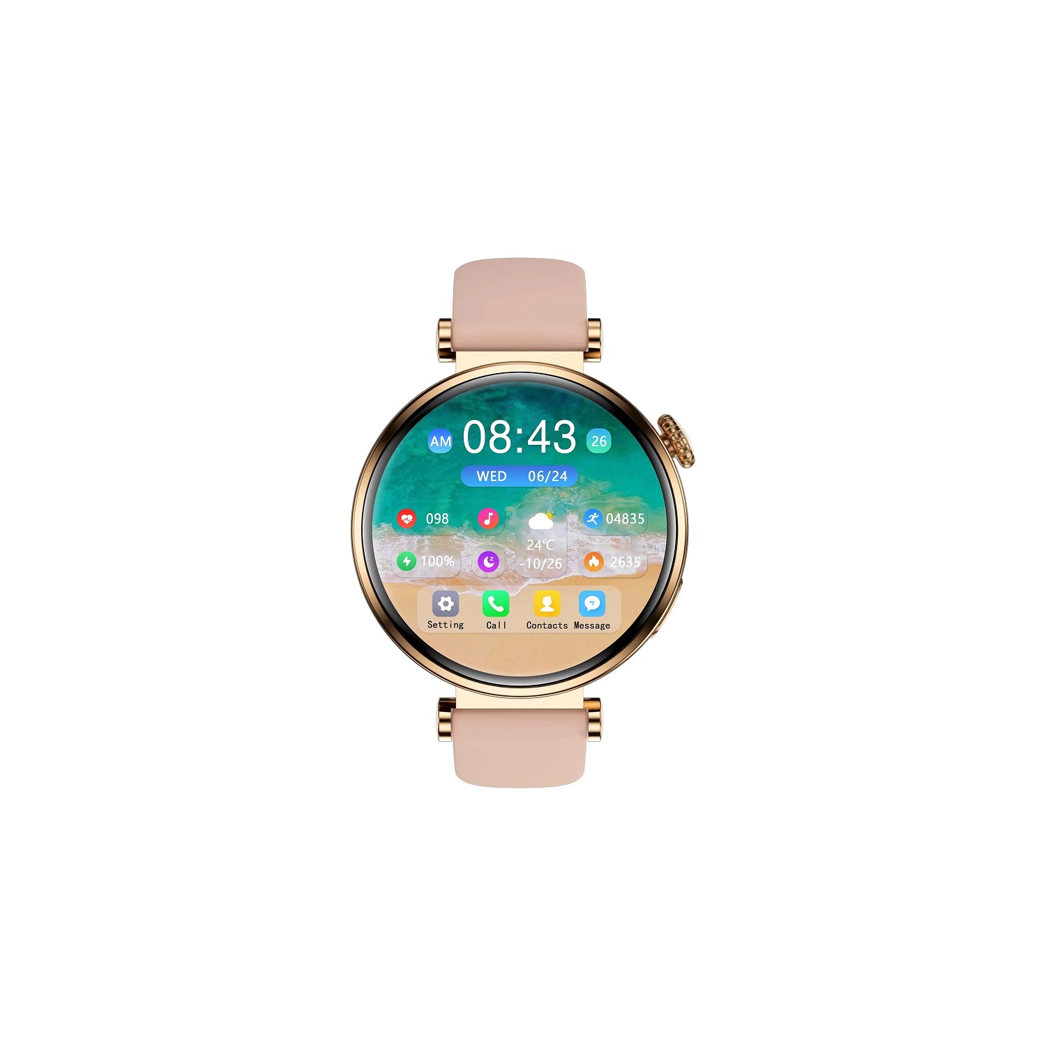 Smartwatch GT4 Mini Elegance Llama Healthinter|Conectividad y Salud en un Diseño Sofisticado - Venta Internacional