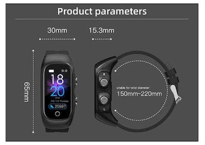 Foto 5 | Smartwatch Bluetooth N8 Con Auriculares - Venta Internacional