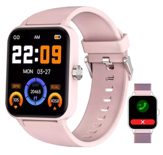 Foto 1 | Reloj Inteligente Belug con Bluetooth Rosa
