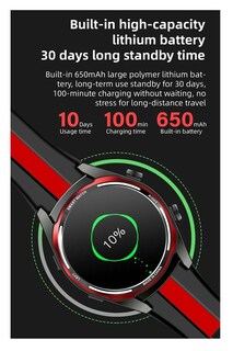 Foto 6 | Reloj Inteligente Njh Sport Bluetooth De 1.6 Pulgadas Compatible Con Ios - Venta Internacional