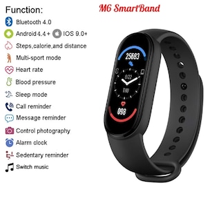 Foto 6 | Reloj Inteligente Deportivo M6 con Frecuencia Cardíaca y Modo Multi-Sport