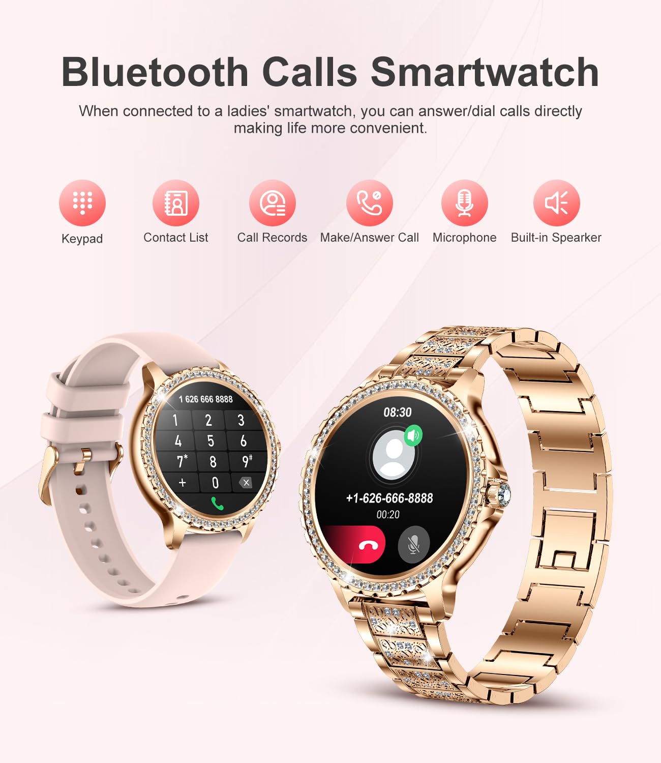 Foto 5 pulgar | Reloj Inteligente Lige para Mujer  Hd de 1.3 Pulgadas - Venta Internacional